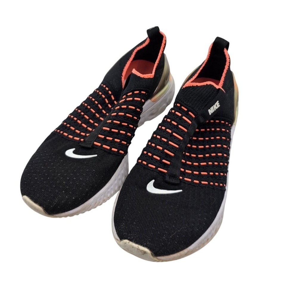 Nike React Phantom Run Flyknit 2 Black Pink Running Shoes CJ0277-004 N2